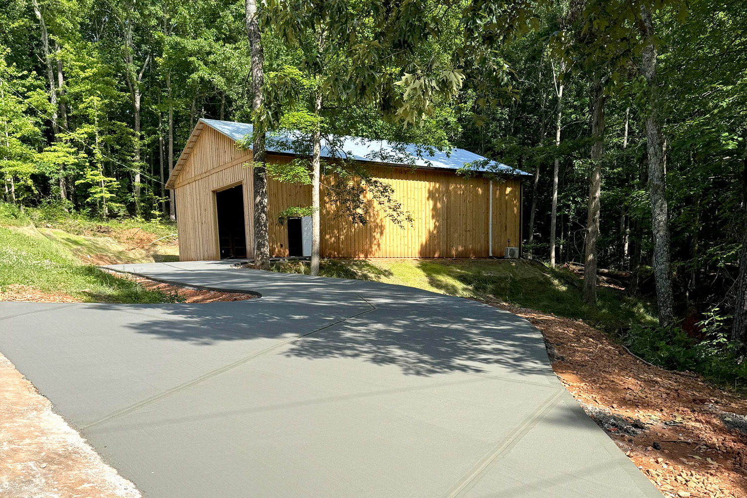 Concrete driveway installed by a concrete contractor in Athens, GA